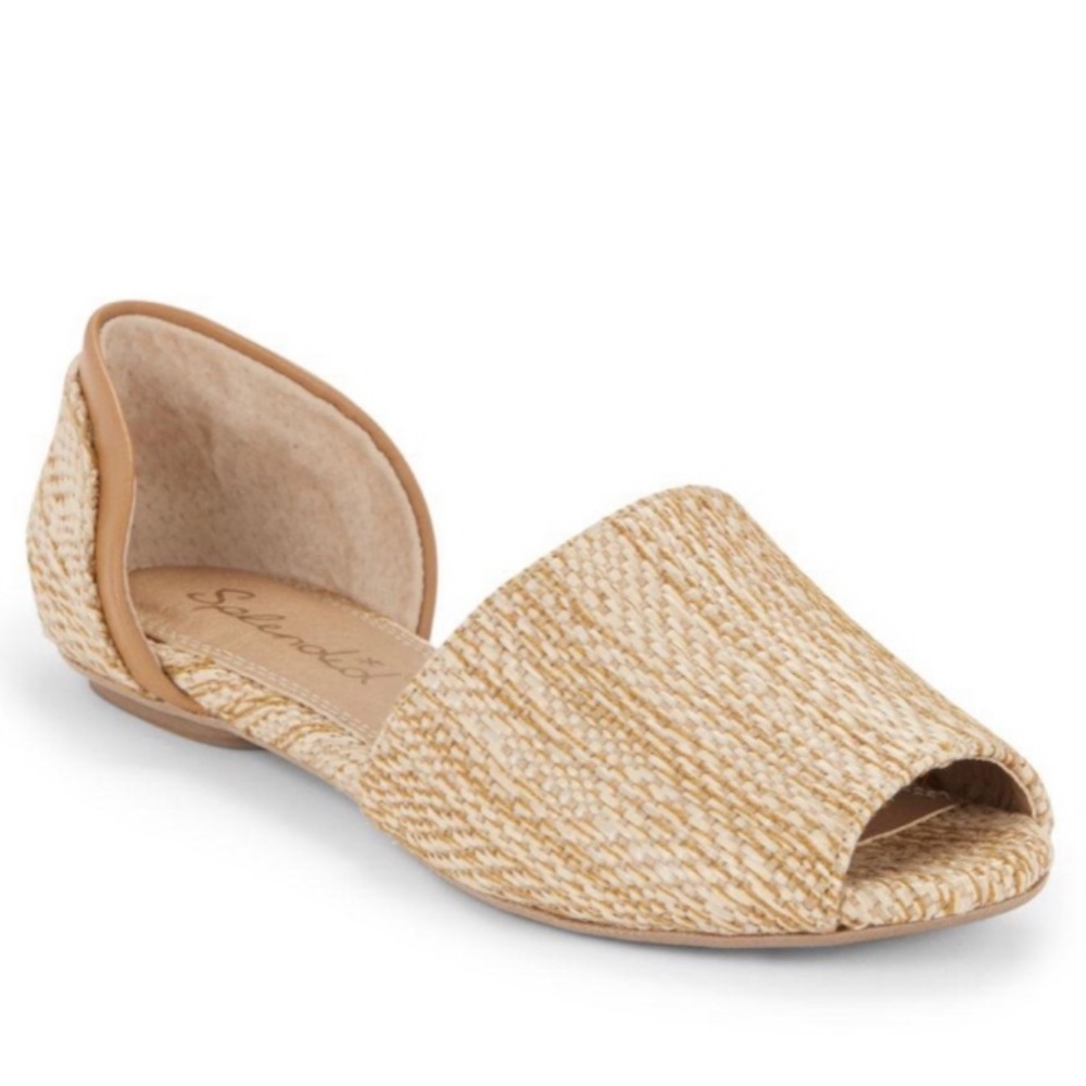 Splendid Akron d'Orsay Woven Flats in Natural